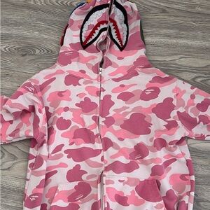A Bathing Ape Pink Camouflage Hoodie